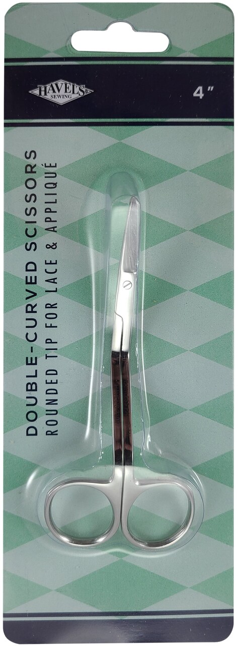 Havel's Double-Curved Lace & Applique Scissors 4"-Rounded Tips